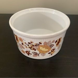 Vintage 6.5 inch Royal doulton fine china Indian Summer souffle casserole dish